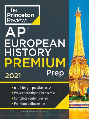 cover image of Princeton Review AP European History Premium Prep, 2021